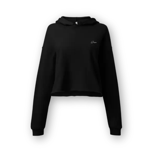 Faith Purpose Impact Cropped Hoodie ghost mockup