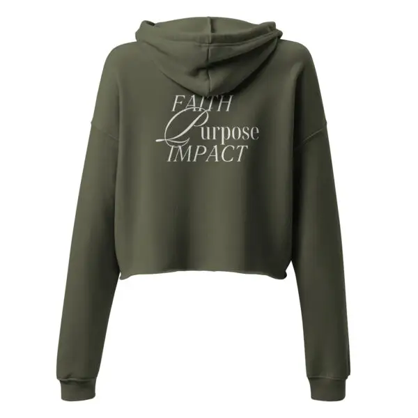 Faith Purpose Impact Cropped Hoodie - Image 5