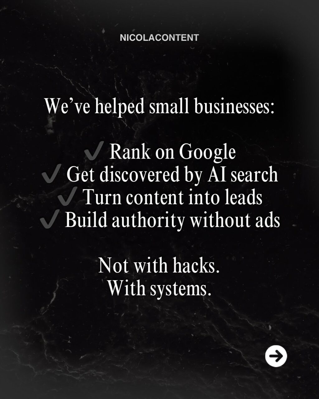 Instagram post from nicolacontent. This post is in position 3.